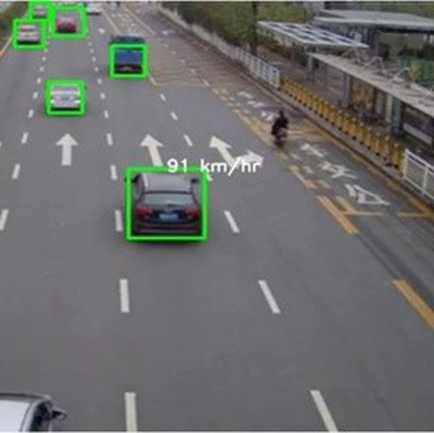 AI speed detection with live speed overlays
