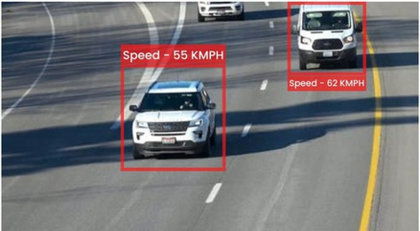 Multi-vehicle AI speed tracking on a highway